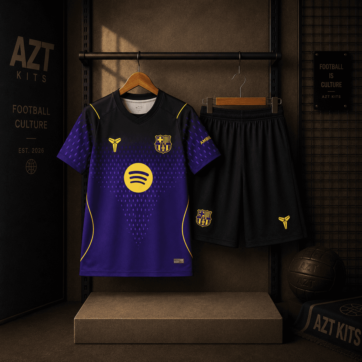 FC Barcelona 2026/27 Away Kit — Nike x Mamba Field Purple Edition