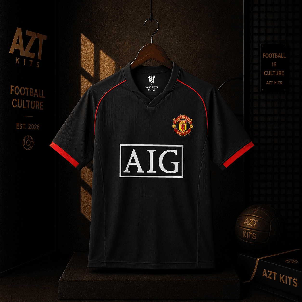 Manchester United 2007/08 Away Jersey — C.Ronaldo #7 AIG Edition