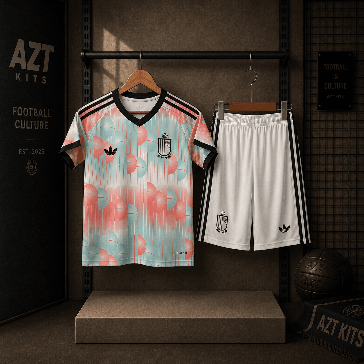 Belgium 2026 Away Kit — Adidas Magritte Surrealist Edition