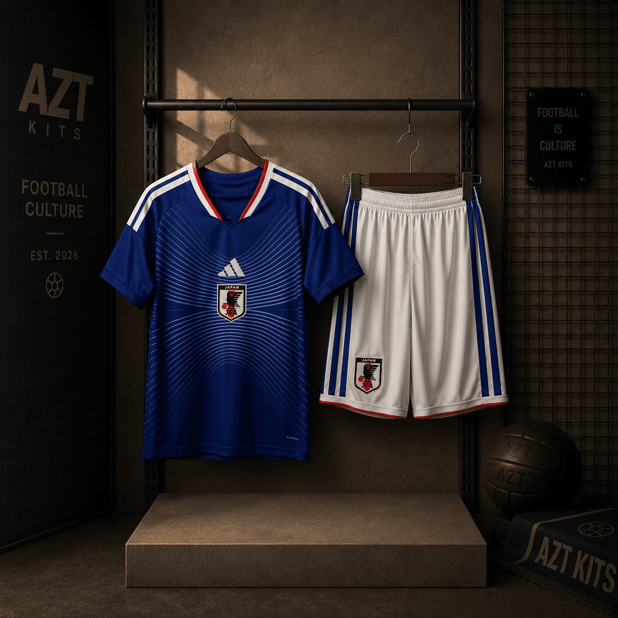 Japan 2026 Home Kit — Adidas Horizon Wave Edition