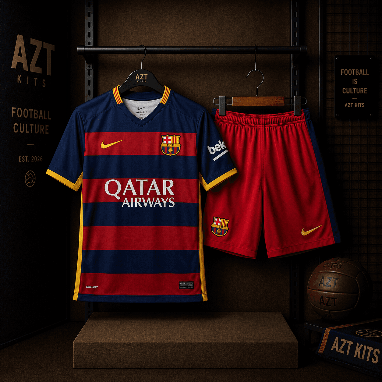FC Barcelona 2015/16 Home Jersey — Qatar Airways Edition