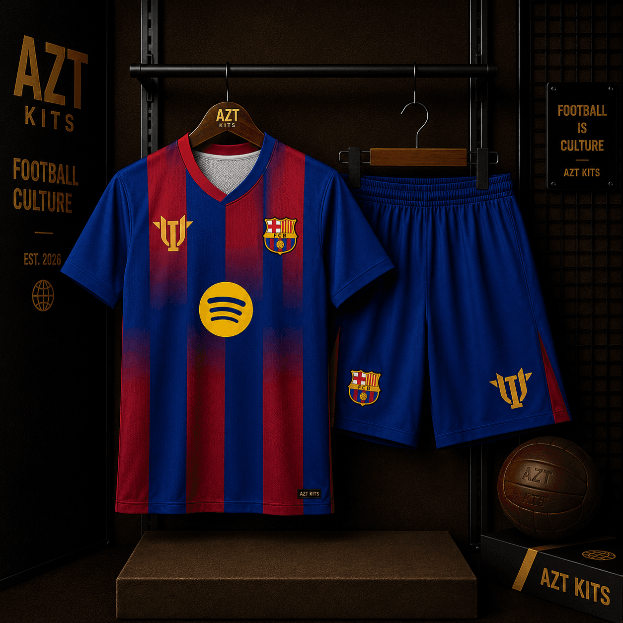 FC Barcelona Concept Jersey — Classic Blaugrana Stripe Edition
