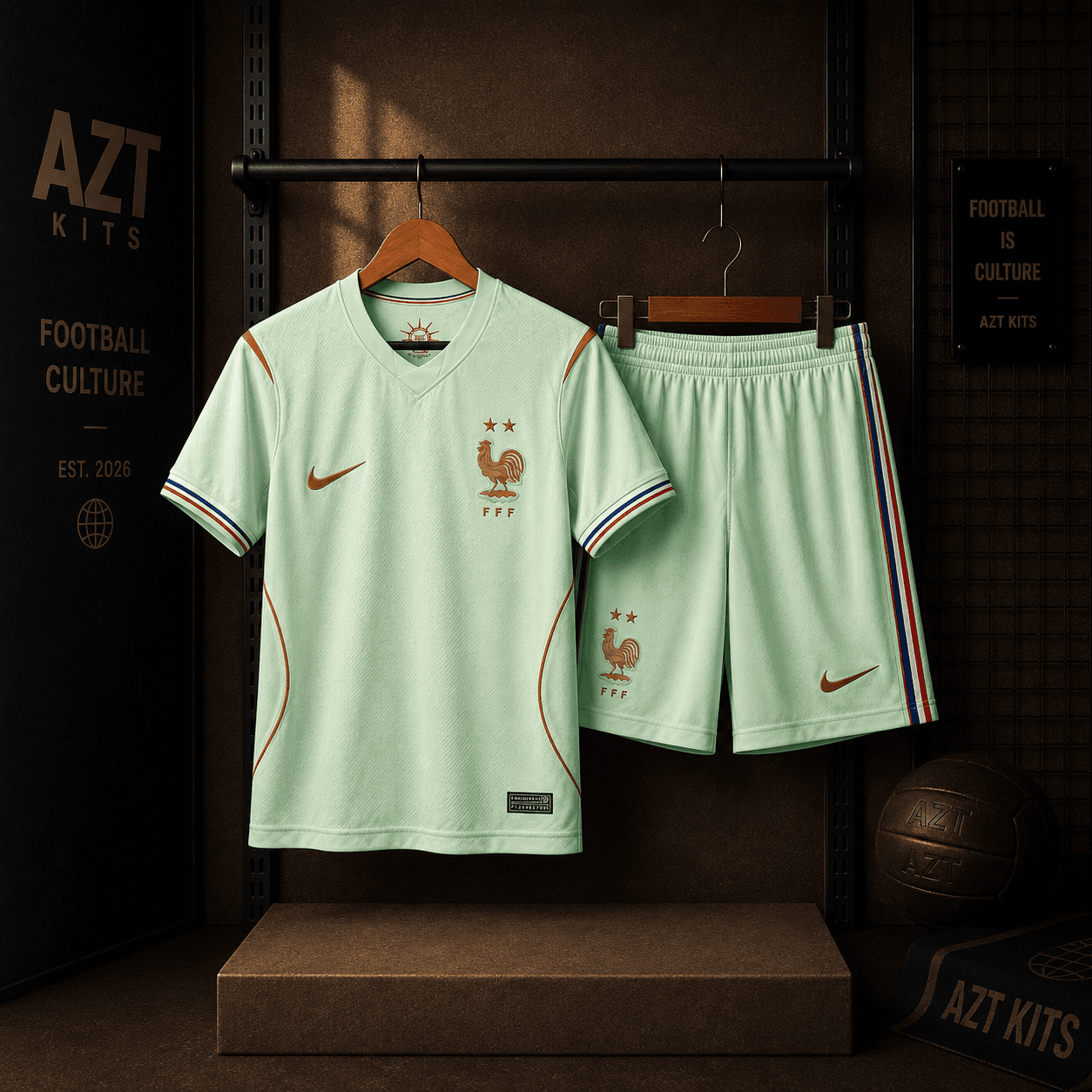 France 2026 Away Kit — Nike Liberté Mint Green Edition
