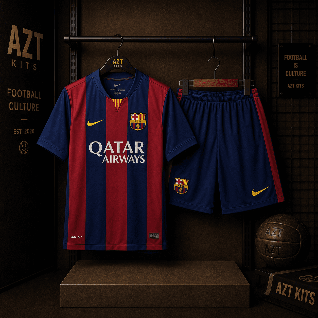 FC Barcelona 2014/15 Home Jersey — Qatar Airways Edition
