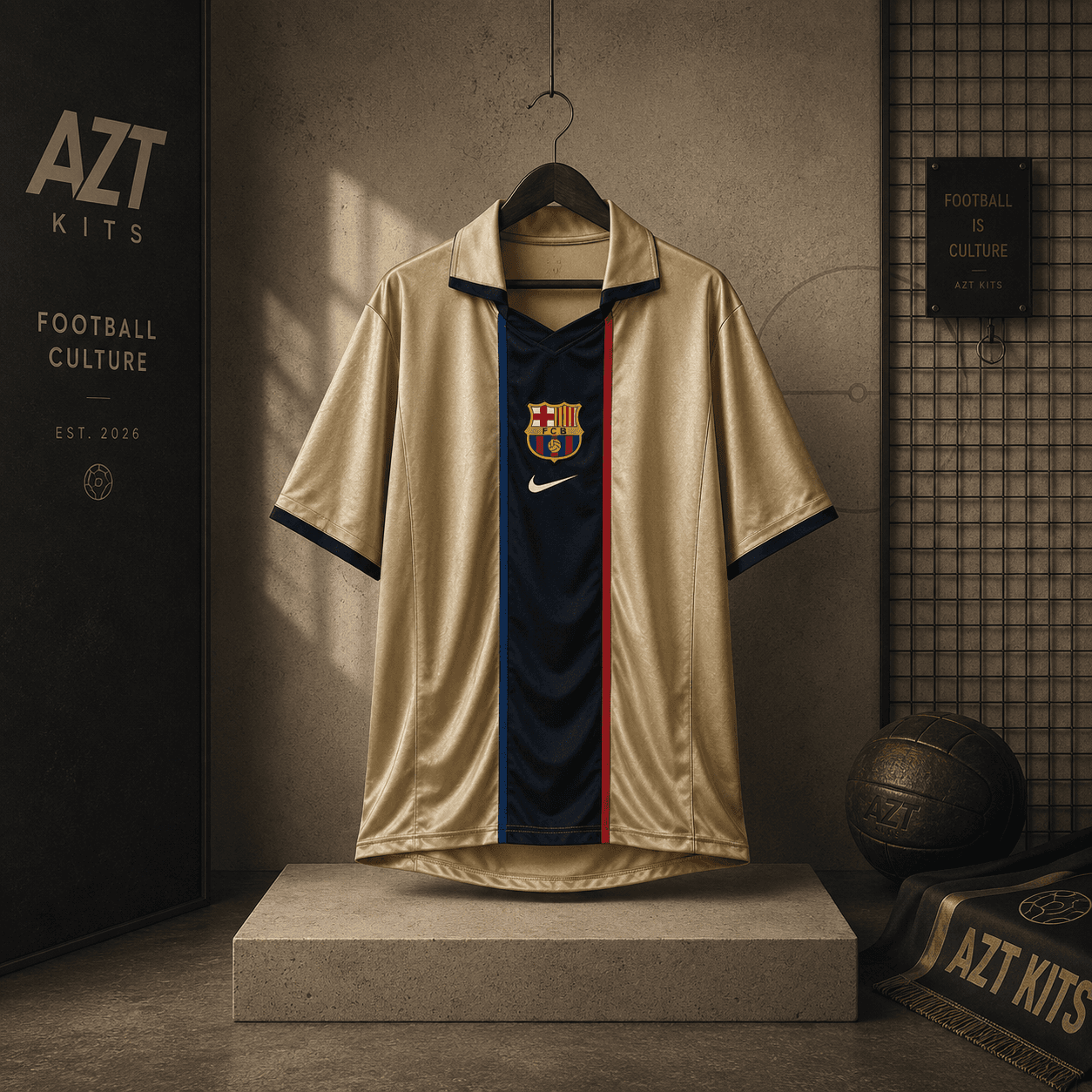 FC Barcelona 2001/02 Gold Away Concept Jersey