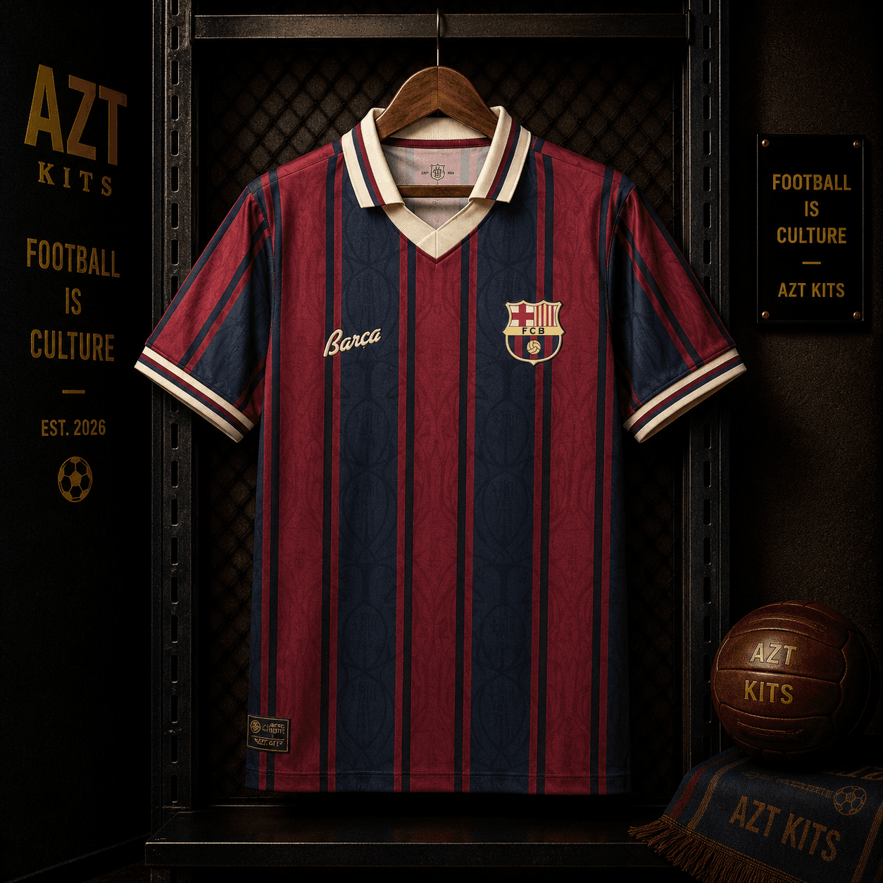 FC Barcelona “Blaugrana Heritage” Retro Polo Jersey