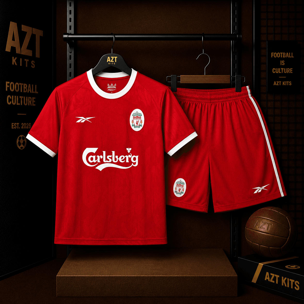 Liverpool Reebok Home Jersey — Carlsberg Edition
