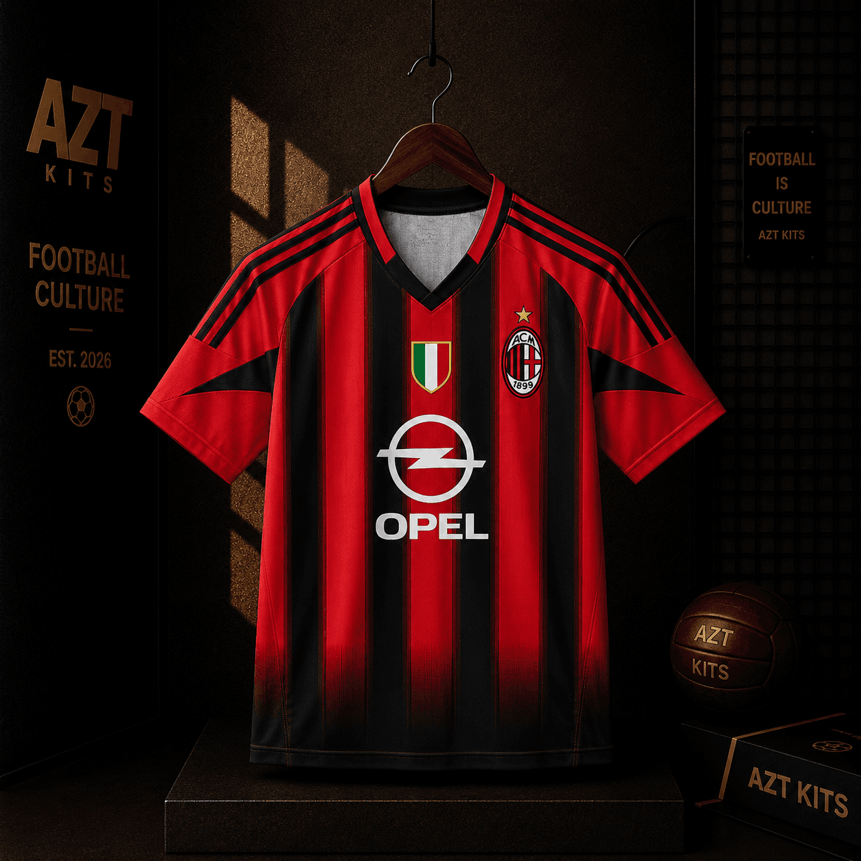 AC Milan 2006/07 Home Jersey — Kaká #22 Bwin Champions Edition